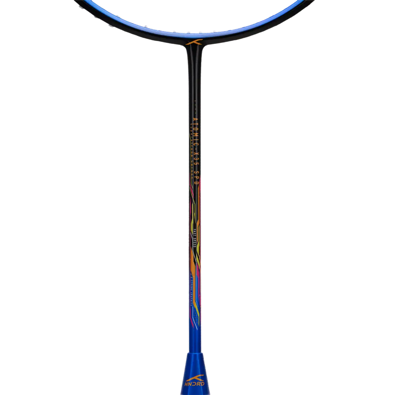 Hundred Atomic X 35 Speed Badminton Racket - Black/Blue Badminton Rackets Hundred