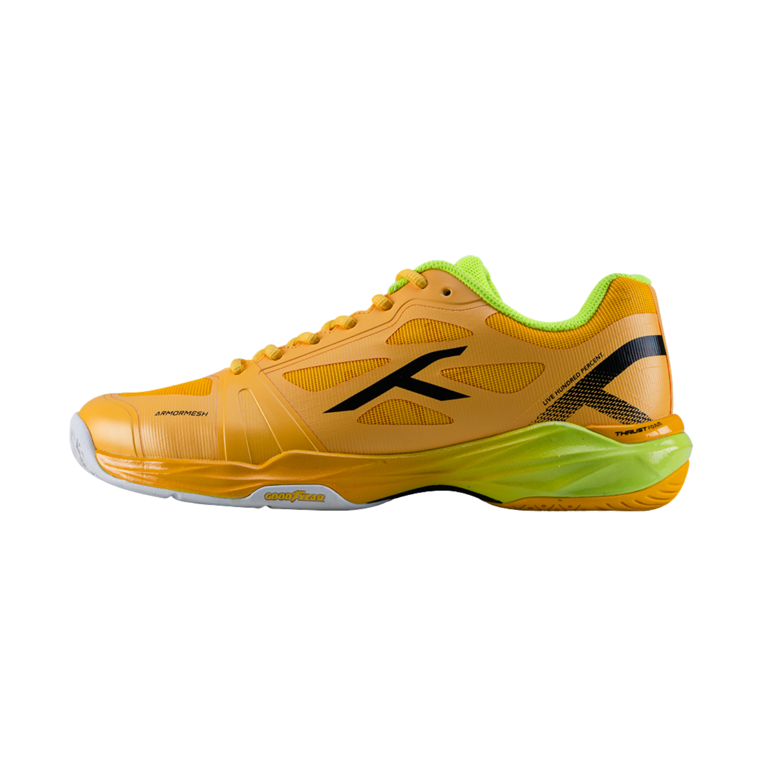 Hundred Phenom Badminton Shoes HBFS-5M243-4 Yellow Lime Badminton Shoes Hundred