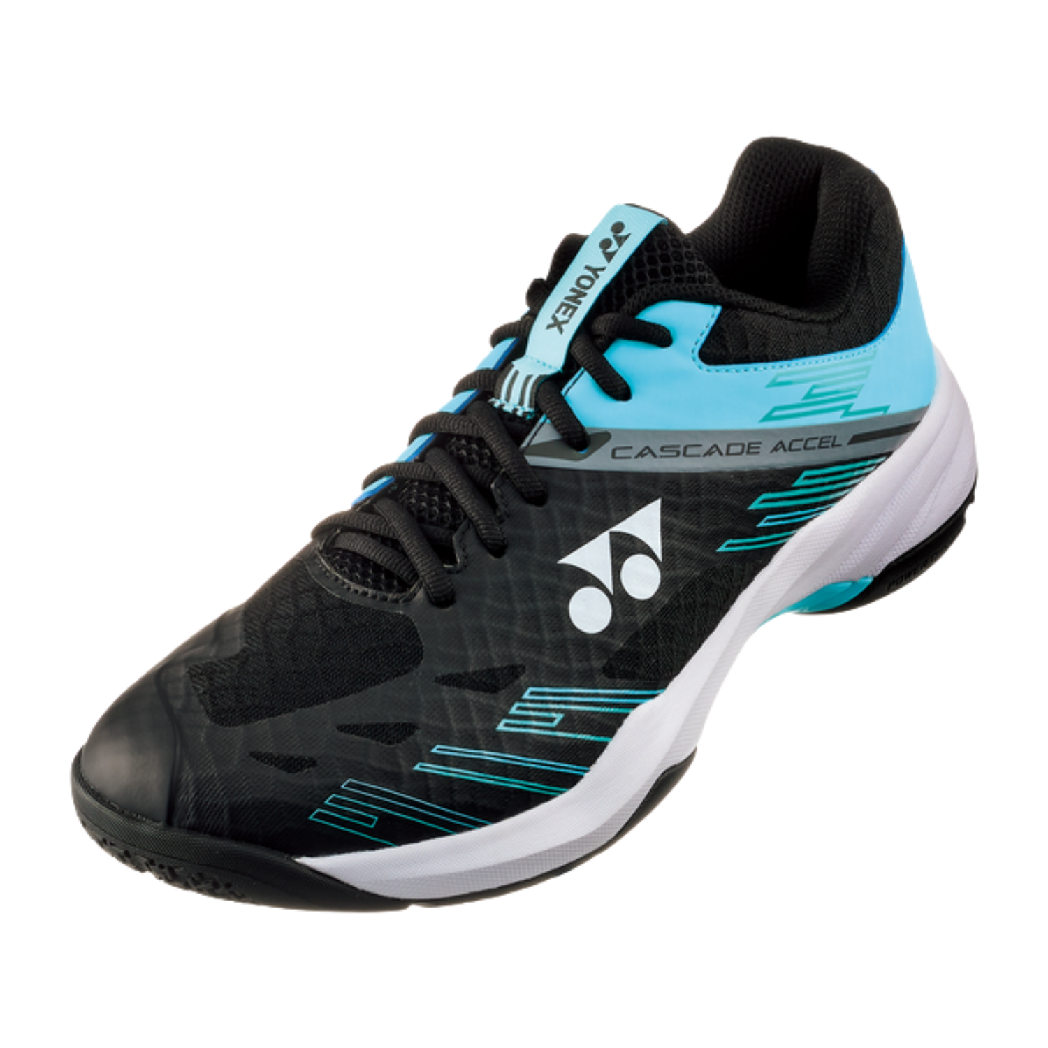 Yonex Power Cushion Cascade Accel Wide SHBCA1WEX Black/Ice Blue Badminton Shoes Yonex