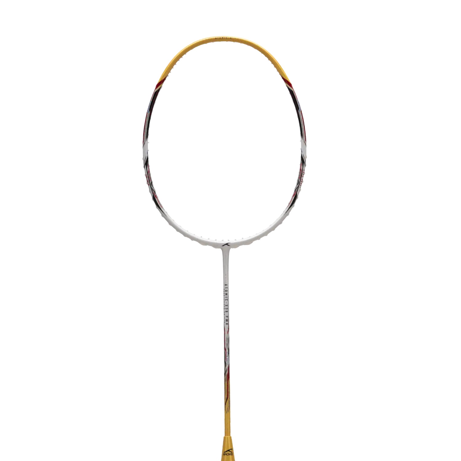 Hundred Atomic X 38 Power Badminton Racket - White/Gold Badminton Rackets Hundred