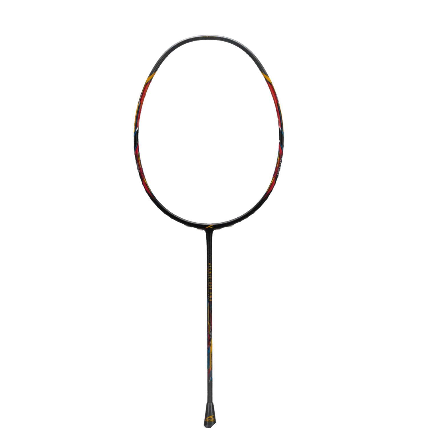 Hundred Atomic X 38 Power Badminton Racket - Black/Grey Badminton Rackets Hundred