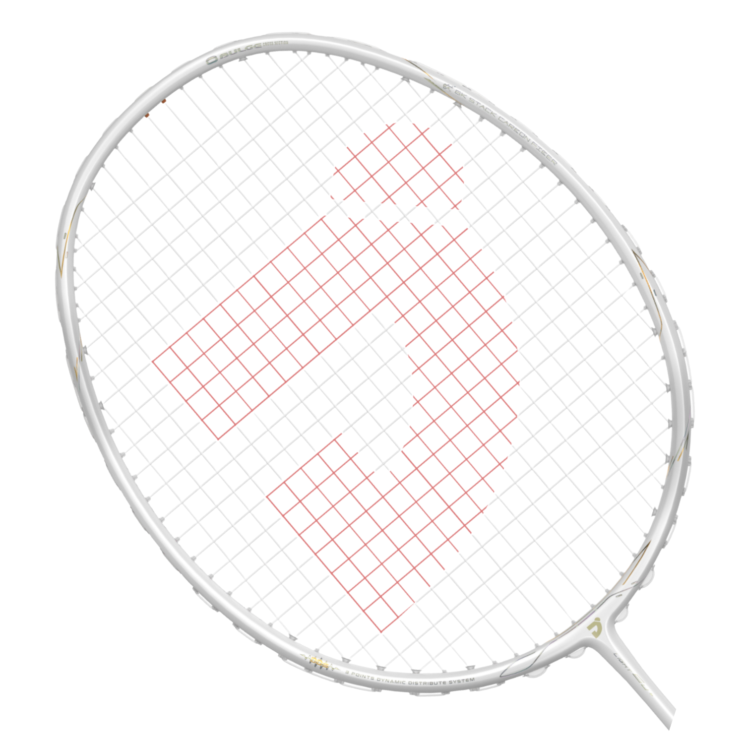 Jnice Air Katana Game 6U Unstrung Badminton Racket - White Badminton Rackets JNICE