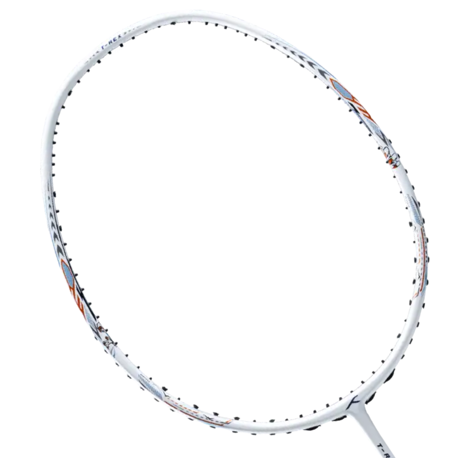 Hundred T-Rex 800 Badminton Racket - White White 4U6 Badminton Rackets Hundred