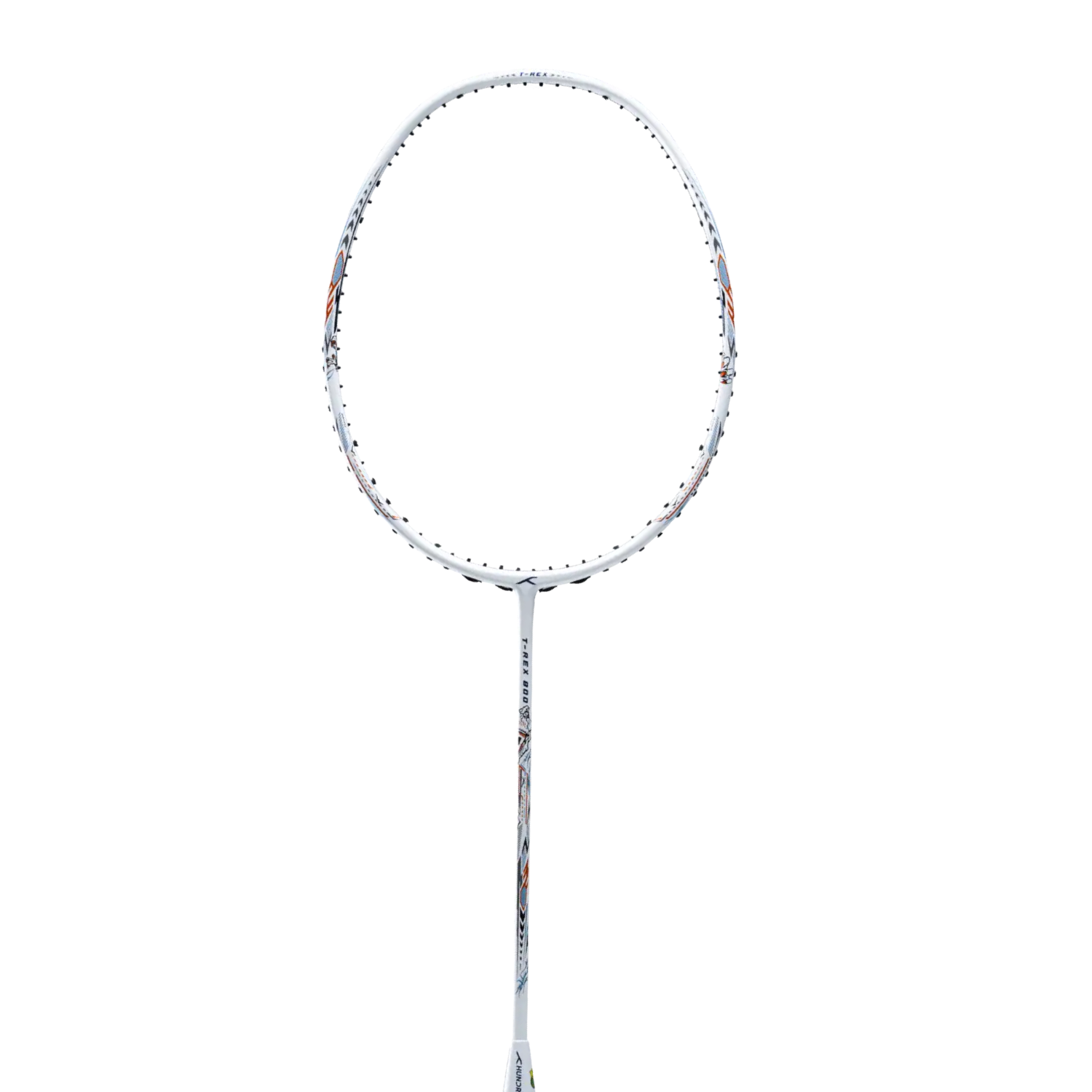 Hundred T-Rex 800 Badminton Racket - White Badminton Rackets Hundred