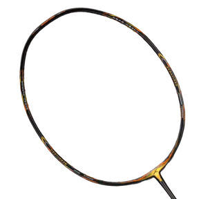 Hundred Aeroflash 8000 Attack 4U Badminton Racket - Charcoal/Black/Gold Charcoal Black Gold 4U6 Badminton Rackets Hundred