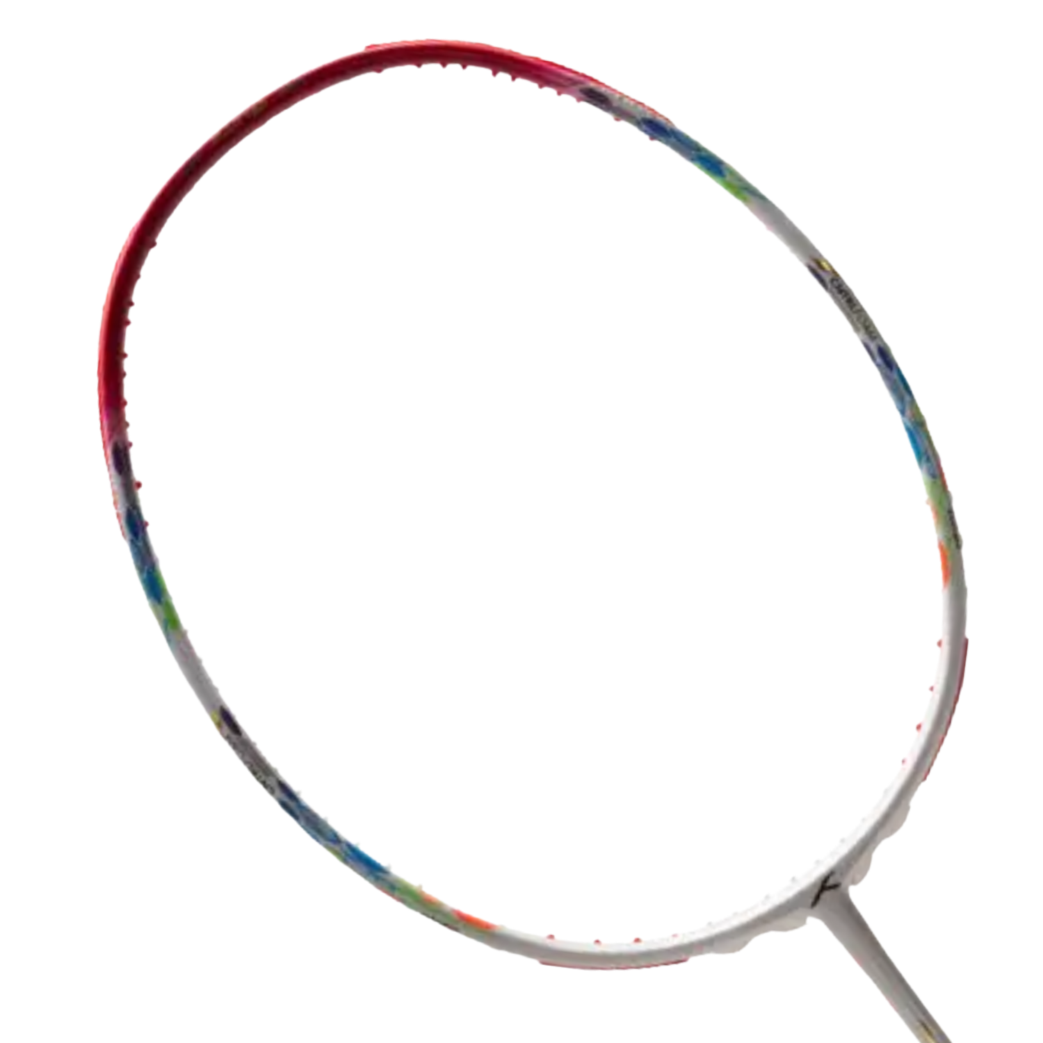 Hundred Flutter 7 Attack 4U Badminton Racket - White/Red White Red 4U6 Badminton Rackets Hundred