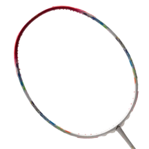 Hundred Flutter 7 Attack 4U Badminton Racket - White/Red White Red 4U6 Badminton Rackets Hundred