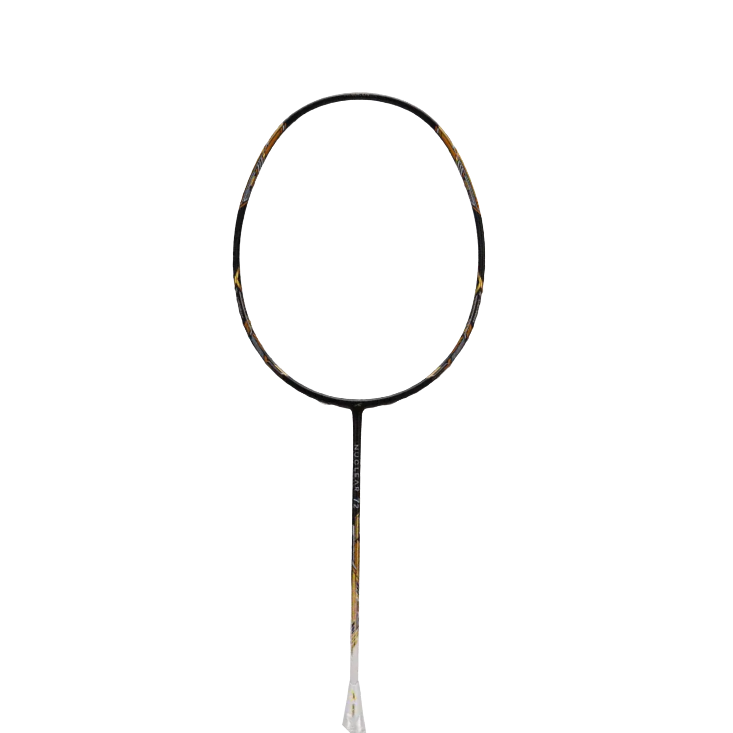 Hundred Nuclear 72 6U Badminton Racket - Black/White/Gold Badminton Rackets Hundred
