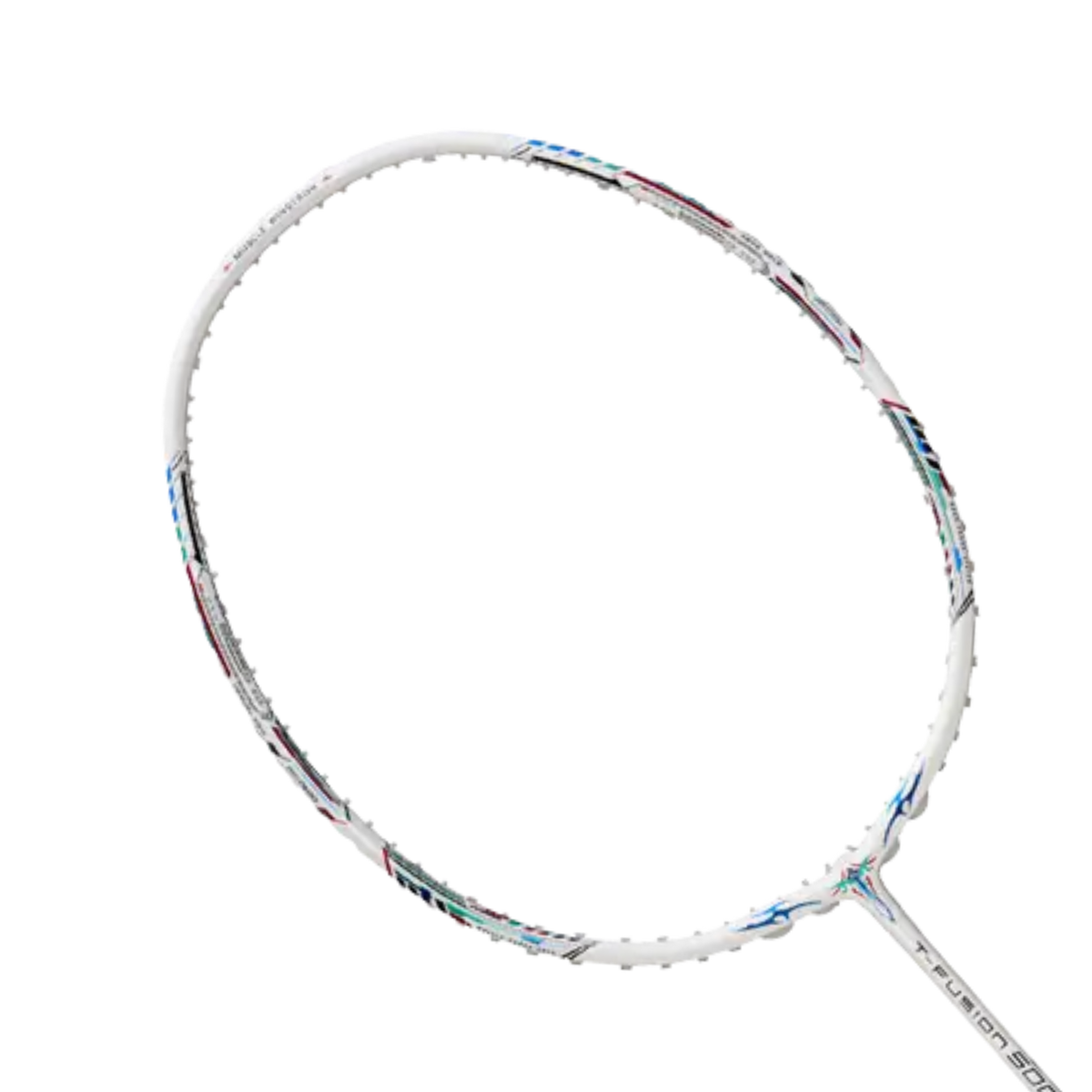Hundred T-Fusion 500 Zoom 5U Badminton Racket - White White 5U6 Badminton Rackets Hundred