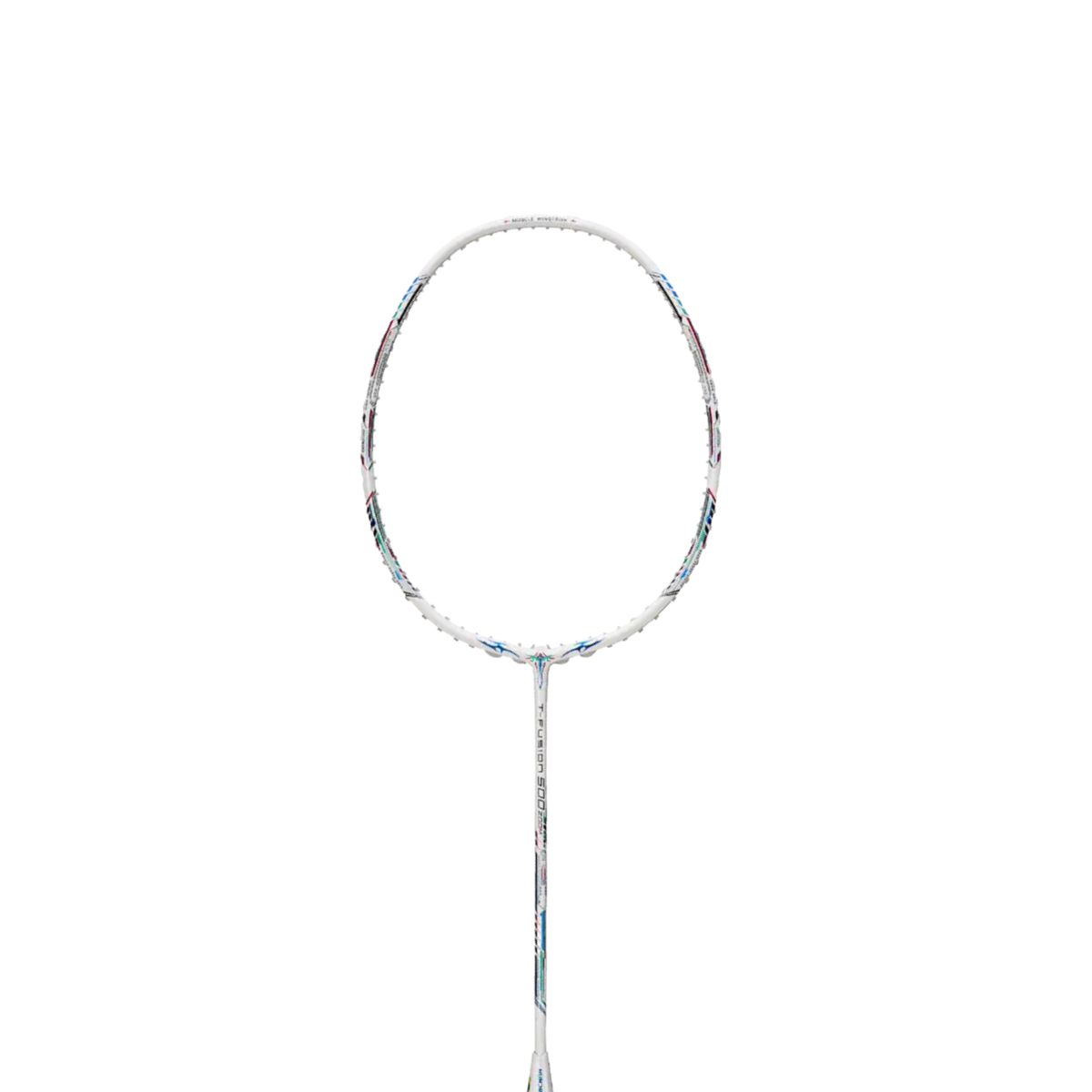 Hundred T-Fusion 500 Zoom 5U Badminton Racket - White Badminton Rackets Hundred