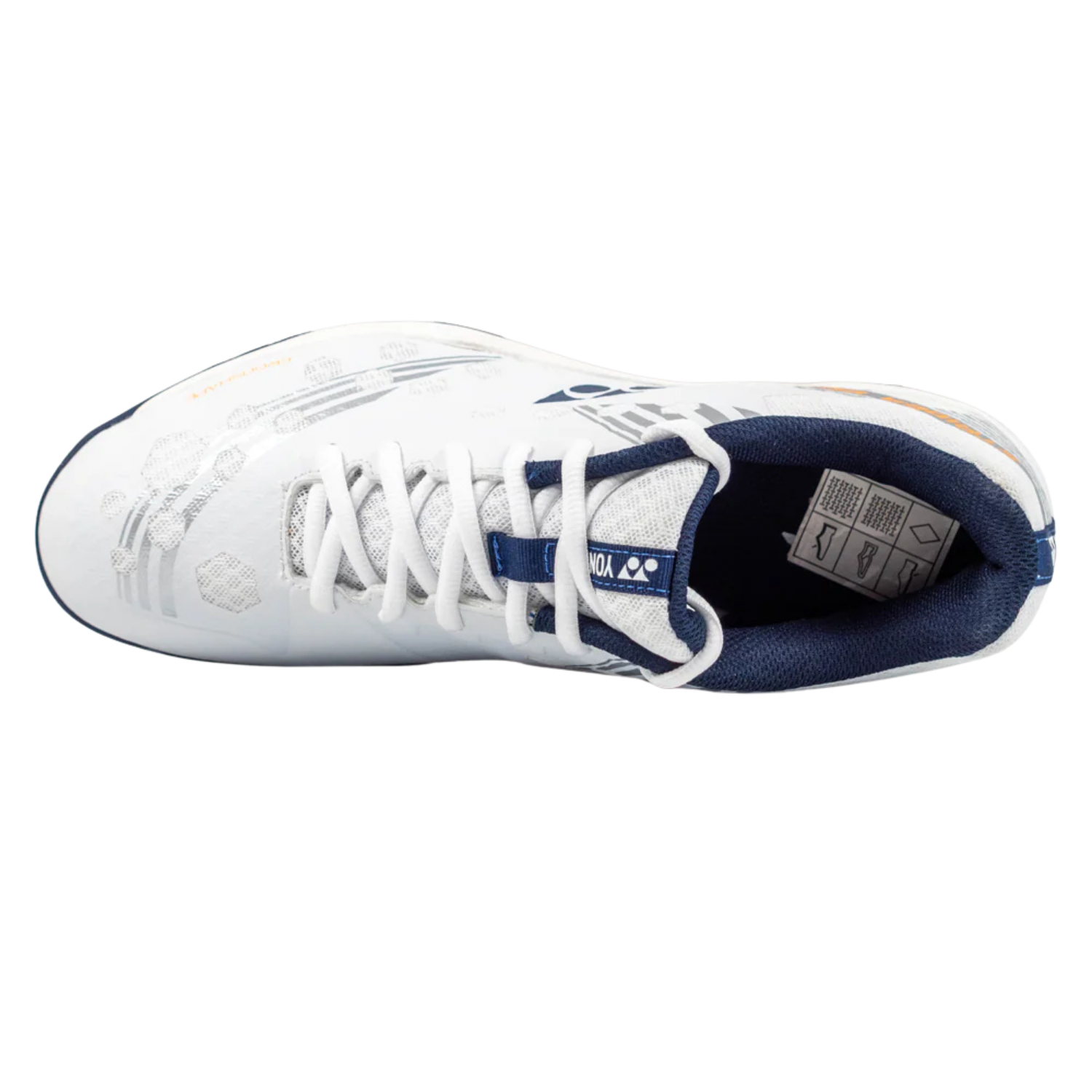 Yonex SHBSB1EX PC Strider Beat Badminton Shoes Men - White/Orange Badminton Shoes Yonex