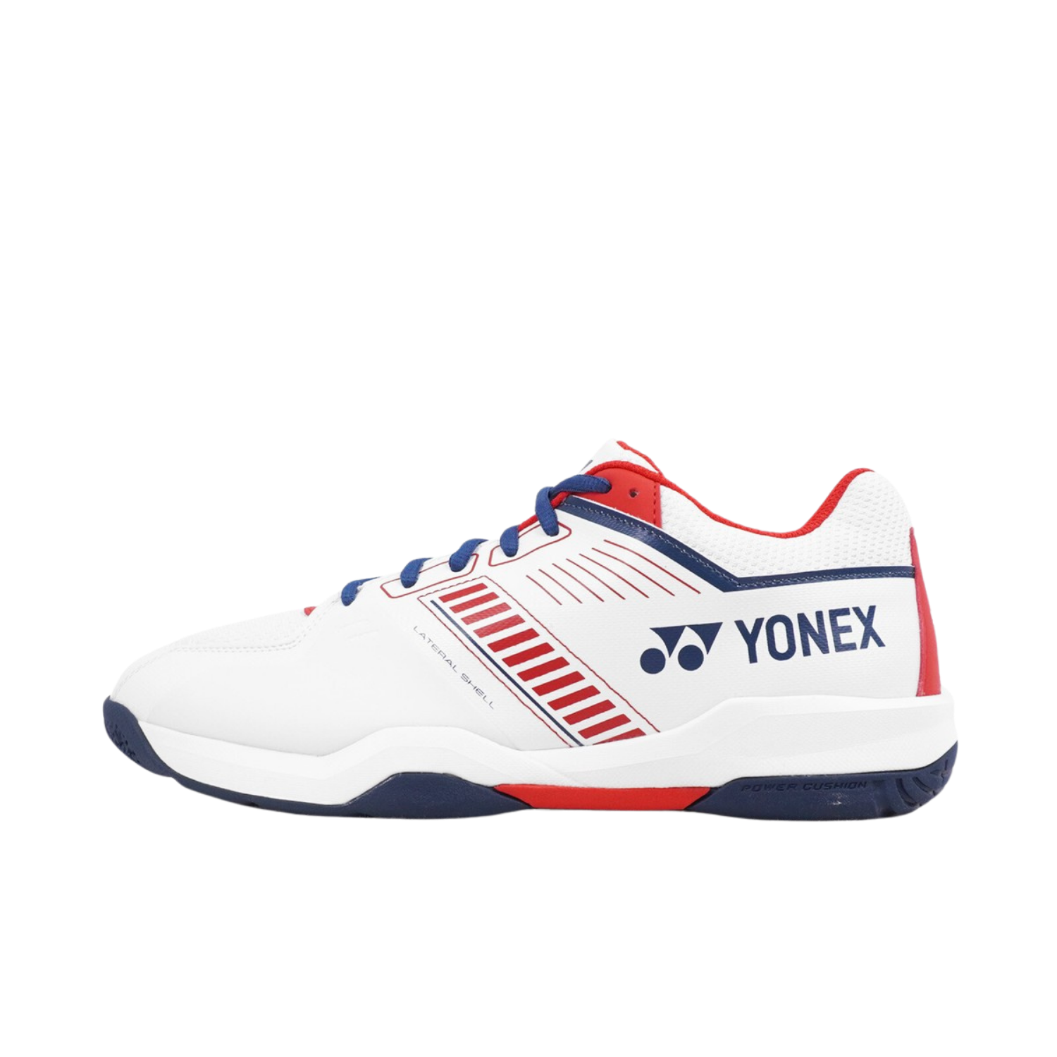 Yonex SHBSF1WEX PC Strider Flow Wide Badminton Shoes Men - White/Red Badminton Shoes Yonex