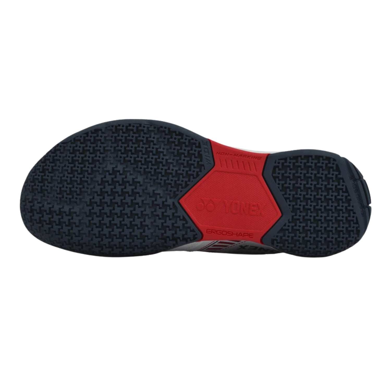 Yonex SHBSF1WEX PC Strider Flow Wide Badminton Shoes Men - White/Red Badminton Shoes Yonex