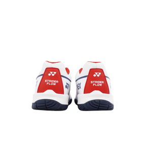 Yonex SHBSF1WEX PC Strider Flow Wide Badminton Shoes Men - White/Red Badminton Shoes Yonex