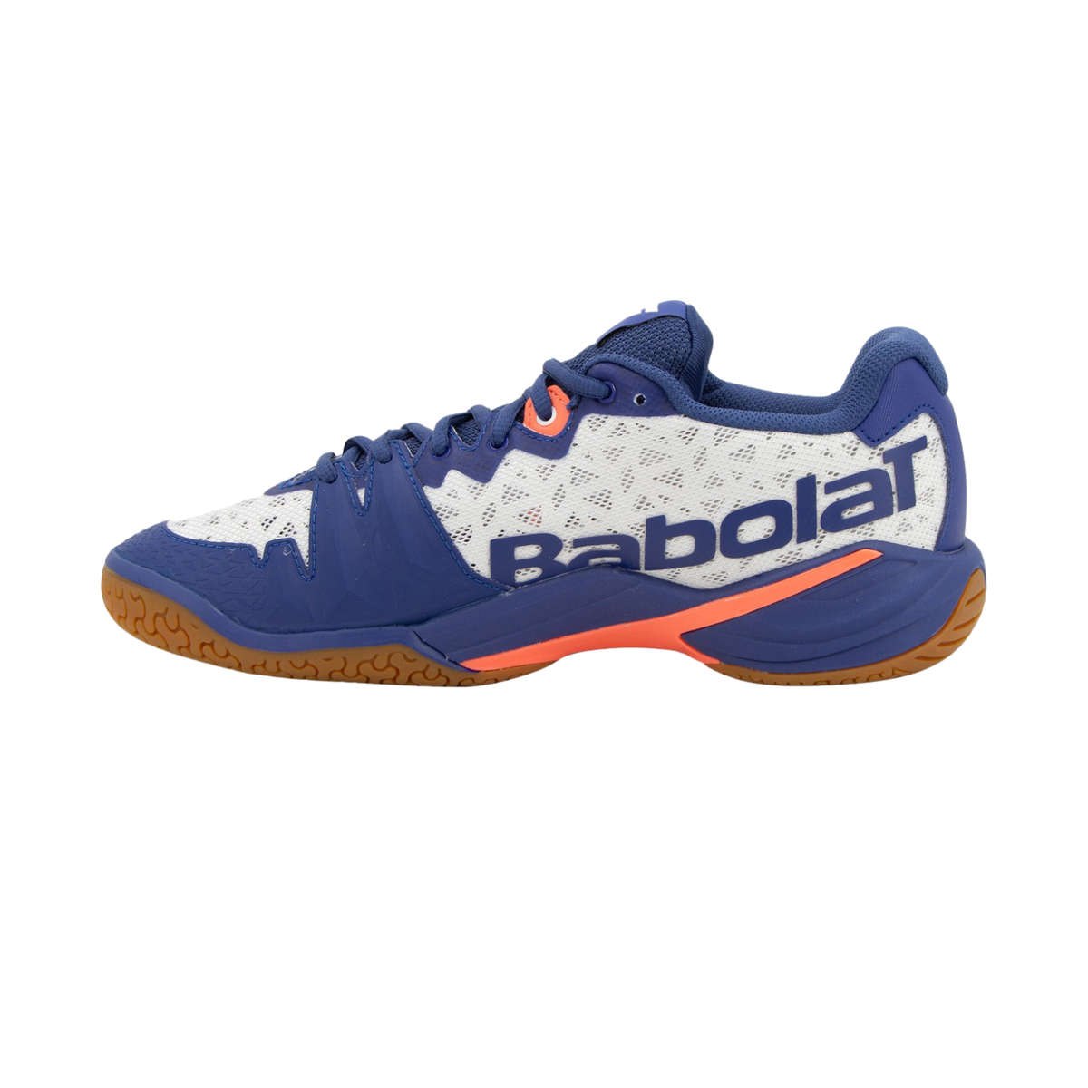 Babolat Shadow 4 Badminton Shoe Men - White/Navy White Navy UK 9.5 Badminton Shoes Babolat