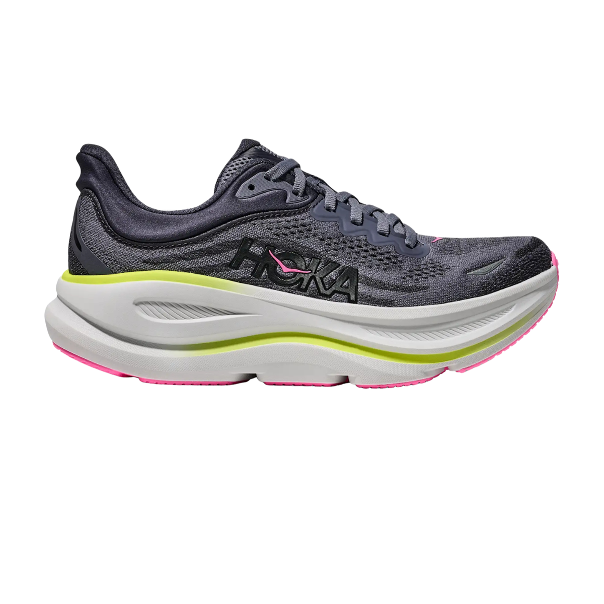 Hoka Bondi 9 Running Shoe Women - Charcoal Grey/ Grey Skies Charcoal Grey Grey Skies Running Shoes Hoka