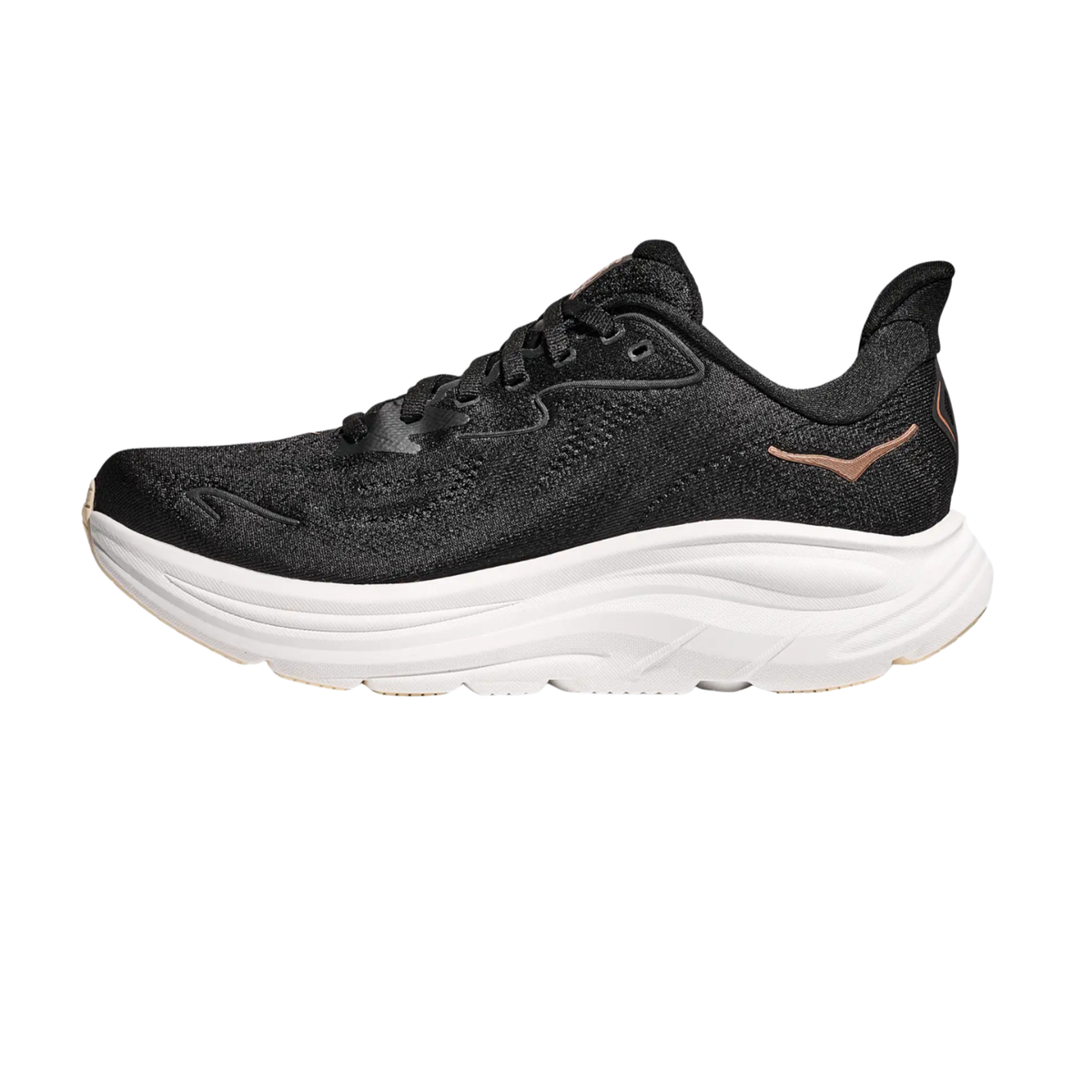 Hoka Clifton 10 Running Shoe Women - Black/Rose Gold Running Shoes Hoka