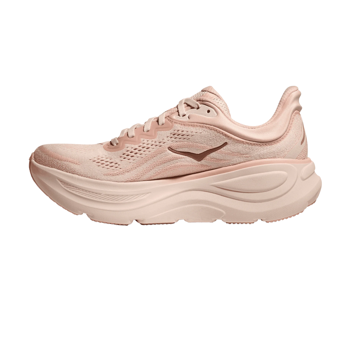 Hoka Bondi 9 Running Shoe Women - Rose Latte/Cream Running Shoes Hoka