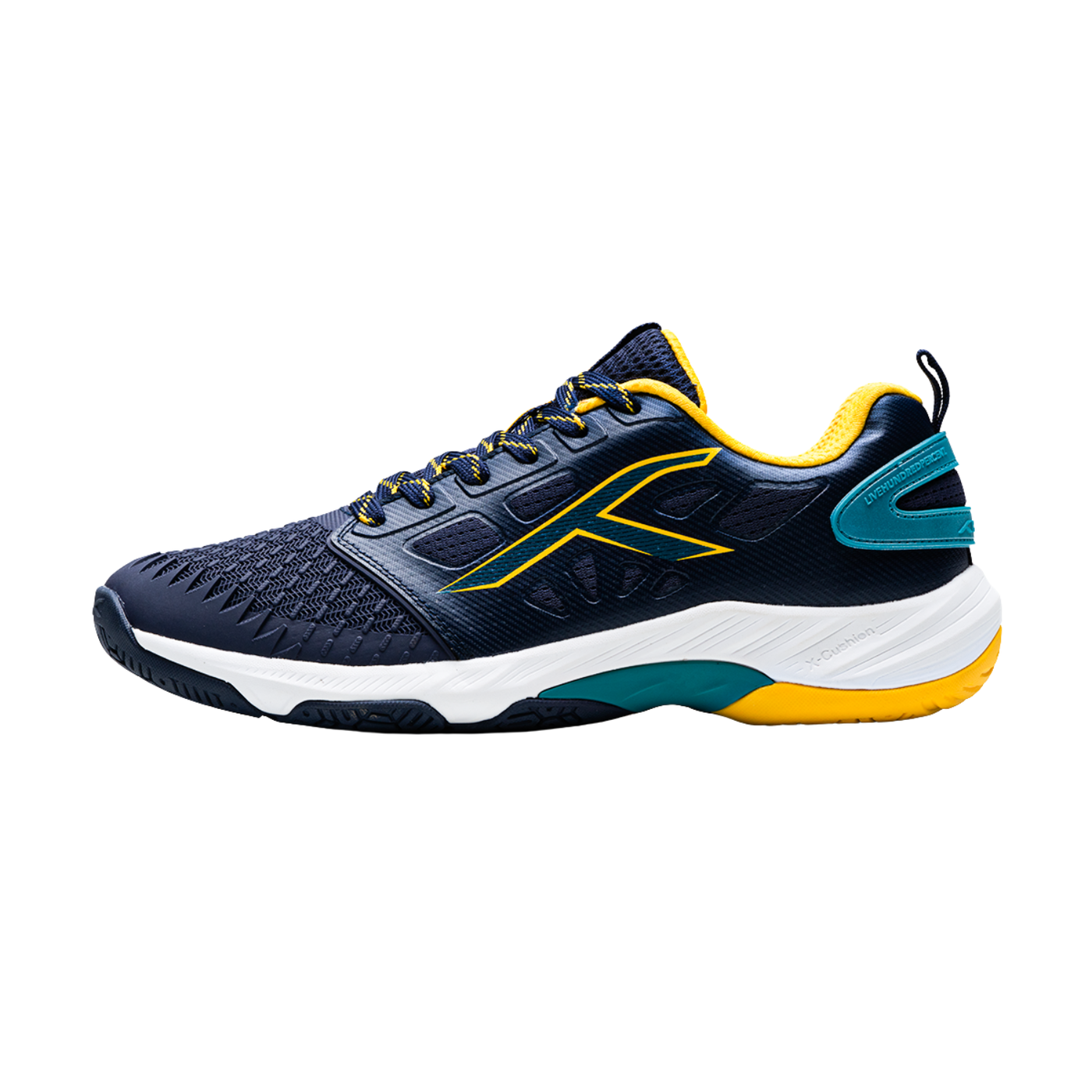 Hundred Hypercourt Badminton Shoes - Blue Badminton Shoes Hundred