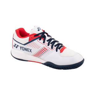 Yonex SHBSF1WEX PC Strider Flow Wide Badminton Shoes Men - White/Red Badminton Shoes Yonex