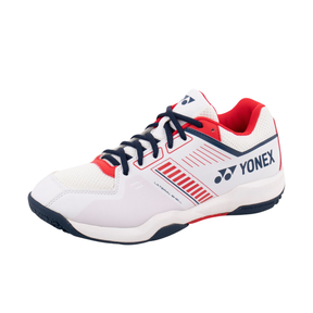 Yonex SHBSF1WEX PC Strider Flow Wide Badminton Shoes Men - White/Red Badminton Shoes Yonex