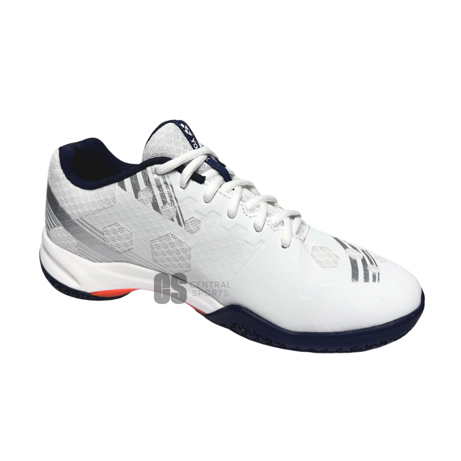 Yonex SHBSB1EX PC Strider Beat Badminton Shoes Men - White/Orange Badminton Shoes Yonex