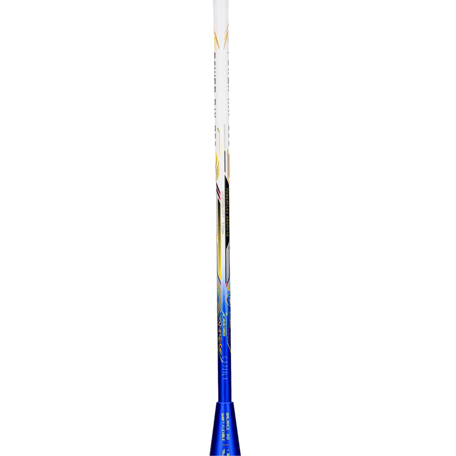 Hundred Power Ray 900 Badminton Racket - White/Blue Badminton Rackets Hundred