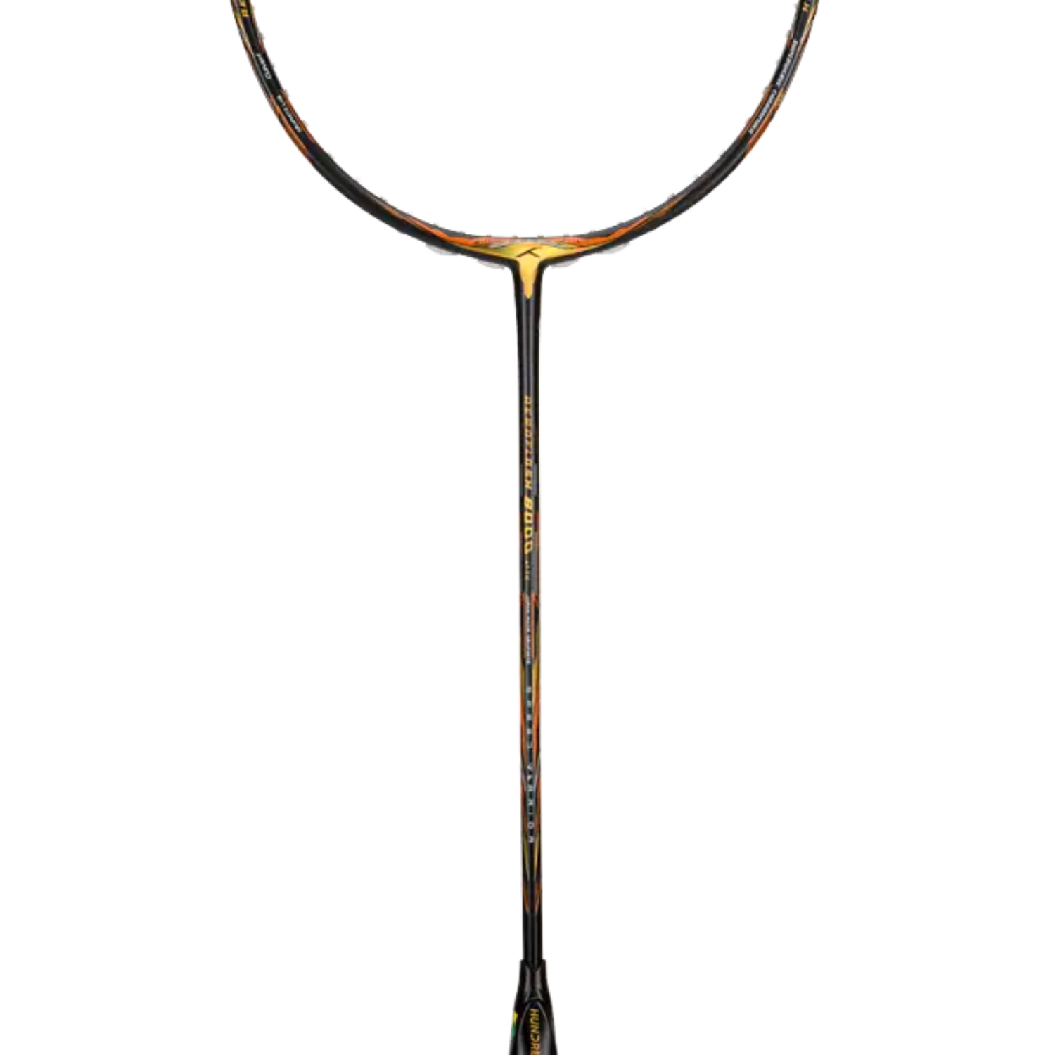 Hundred Aeroflash 8000 Attack 4U Badminton Racket - Charcoal/Black/Gold Badminton Rackets Hundred