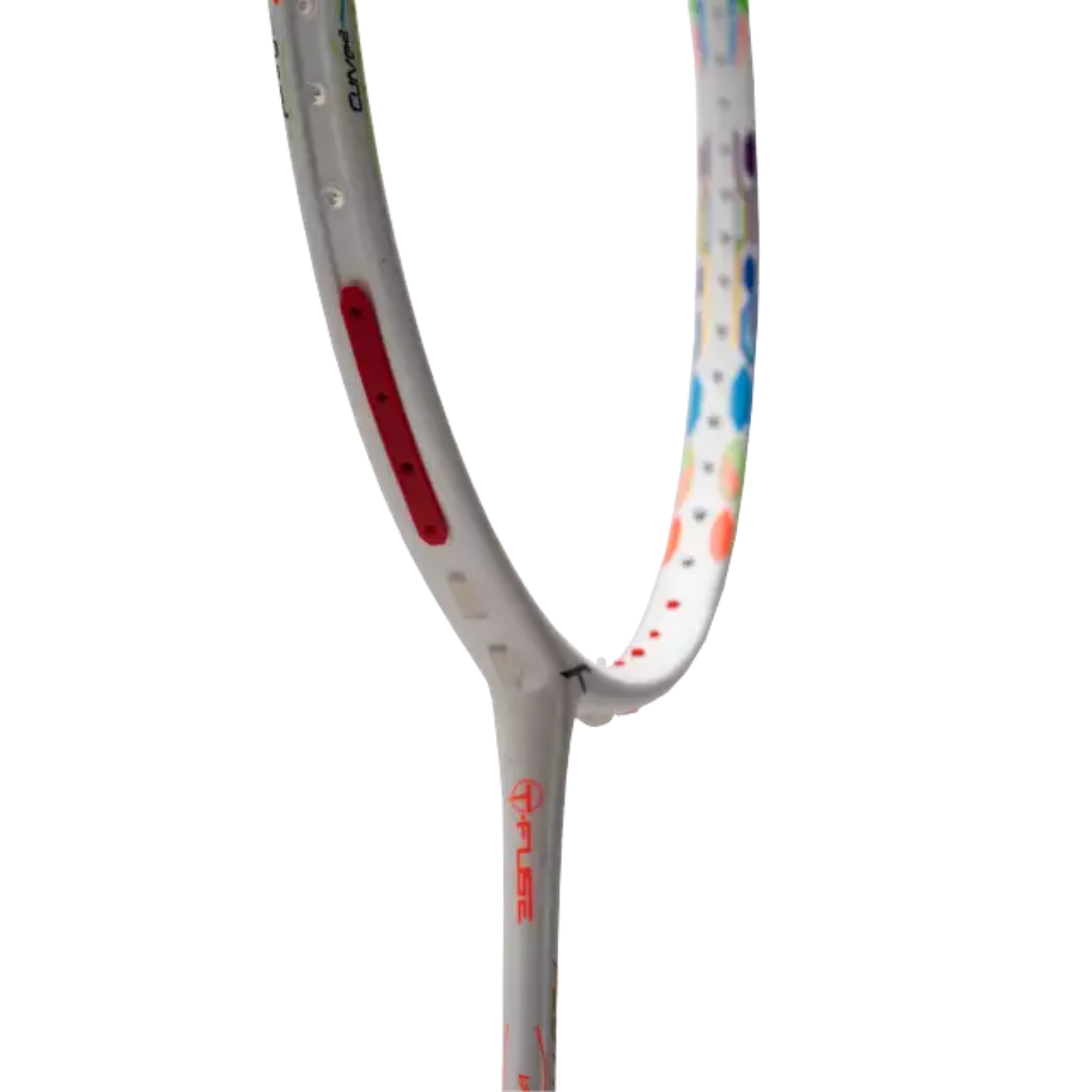 Hundred Flutter 7 Attack 4U Badminton Racket - White/Red Badminton Rackets Hundred