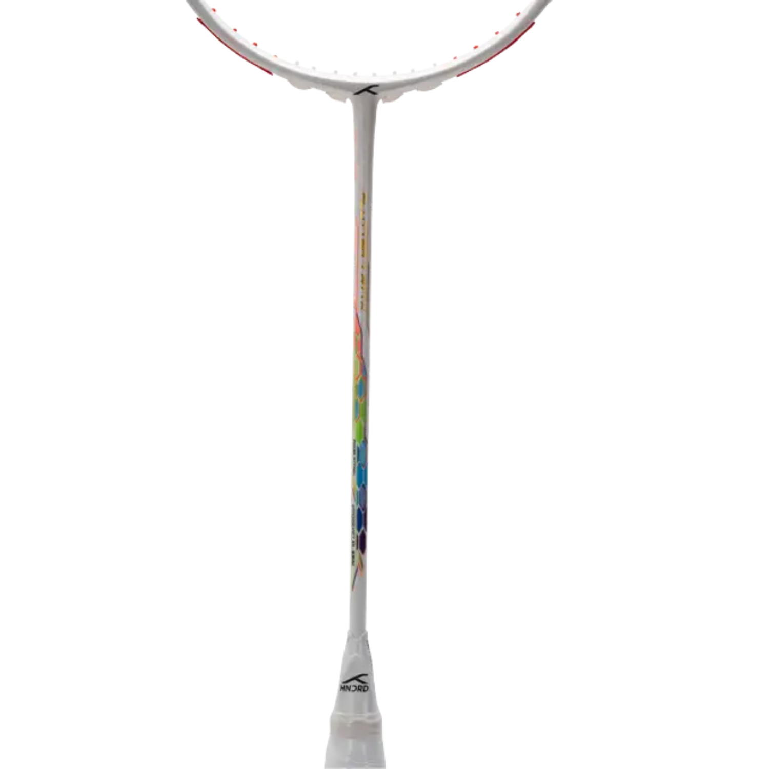 Hundred Flutter 7 Attack 4U Badminton Racket - White/Red Badminton Rackets Hundred