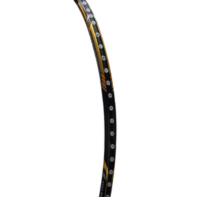 Hundred Nuclear 72 6U Badminton Racket - Black/White/Gold Badminton Rackets Hundred