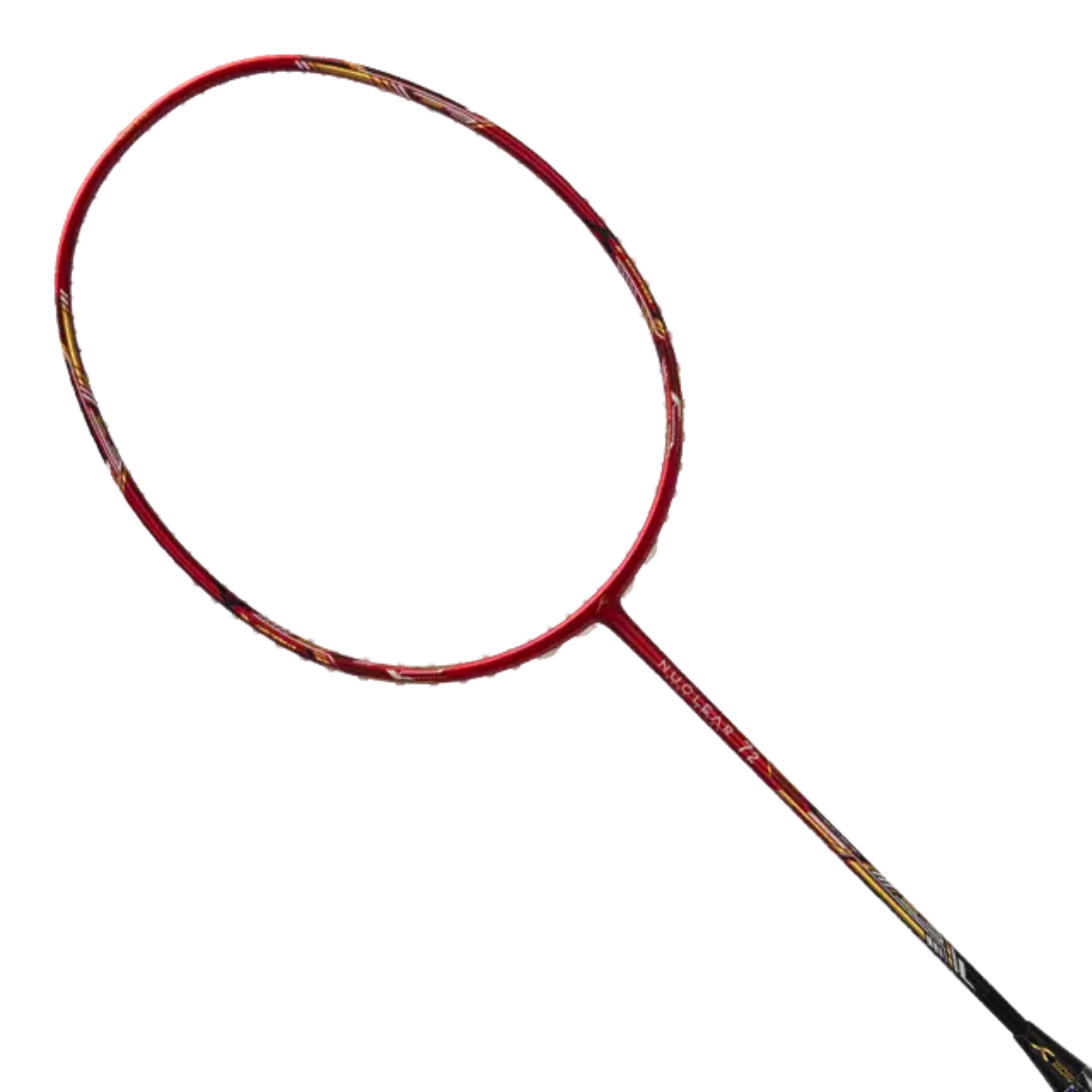 Hundred Nuclear 72 6U Badminton Racket - Dark Red/Black/Gold Badminton Rackets Hundred