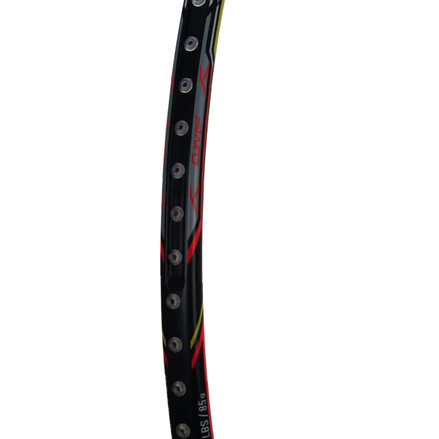 Hundred Atomic X 38 Power Badminton Racket - Charcoal/Red Badminton Rackets Hundred
