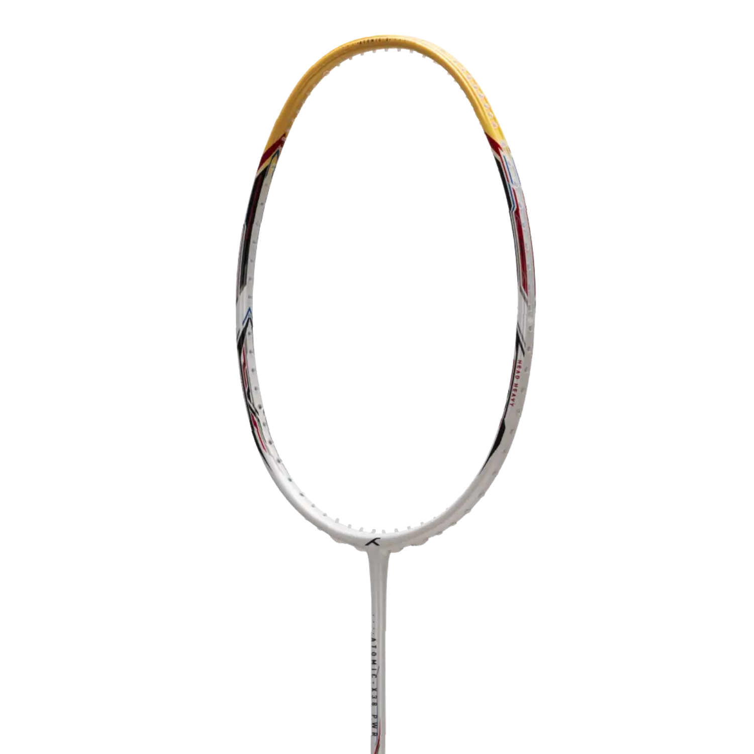 Hundred Atomic X 38 Power Badminton Racket - White/Gold Badminton Rackets Hundred