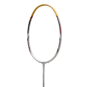 Hundred Atomic X 38 Power Badminton Racket - White/Gold Badminton Rackets Hundred