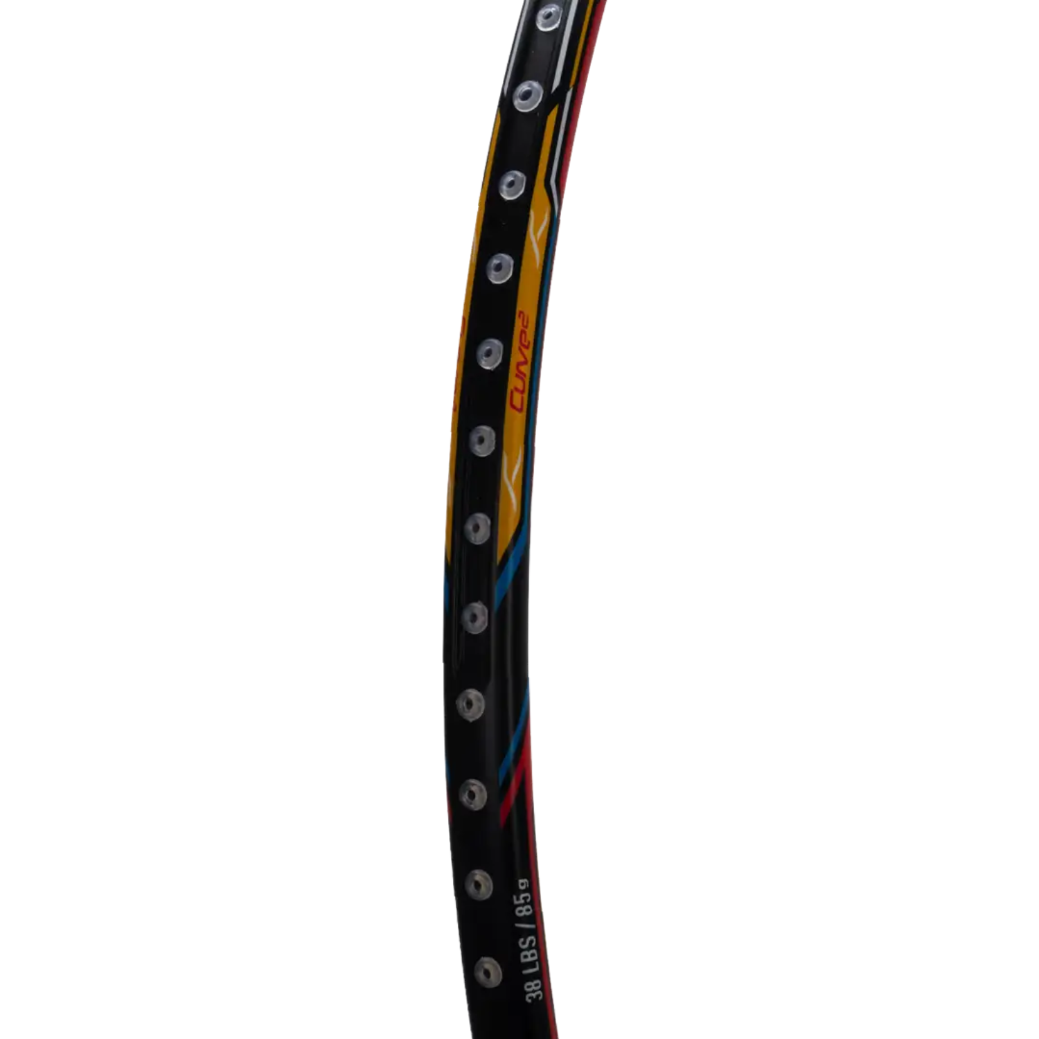 Hundred Atomic X 38 Power Badminton Racket - Black/Grey Badminton Rackets Hundred