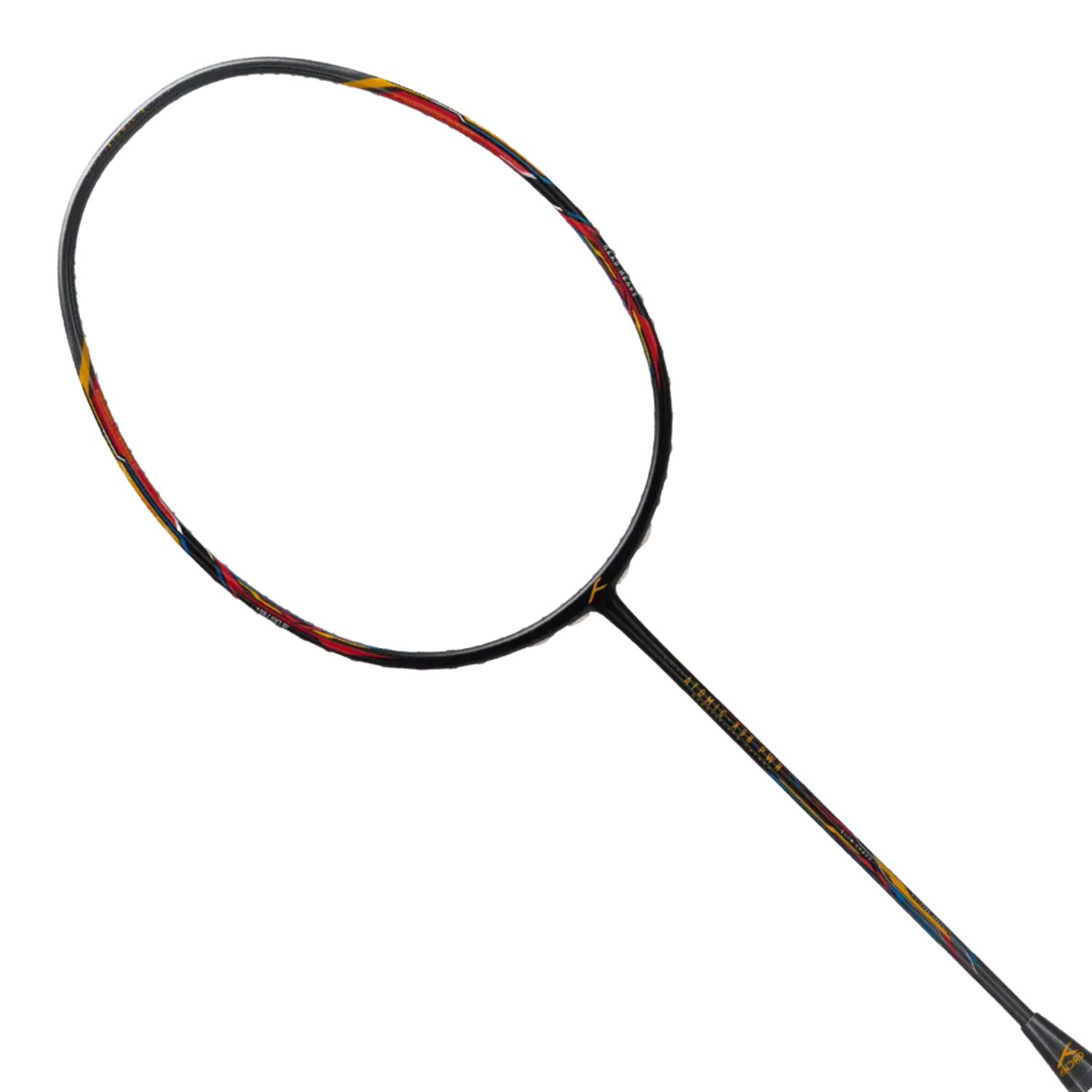 Hundred Atomic X 38 Power Badminton Racket - Black/Grey Badminton Rackets Hundred