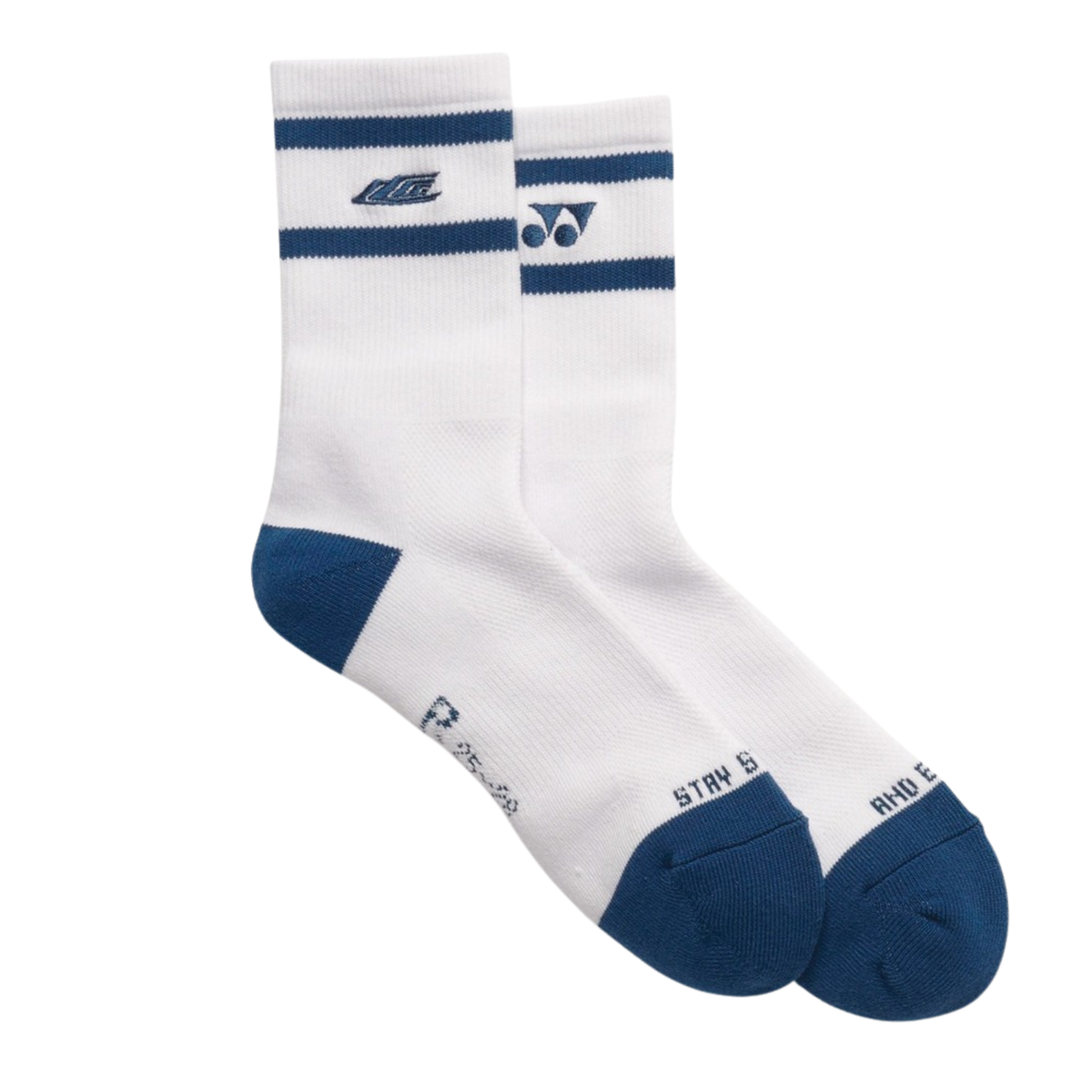Yonex 19257YX LCW Sport Crew Socks Unisex - Indigo Blue Indigo Blue Clothing Yonex
