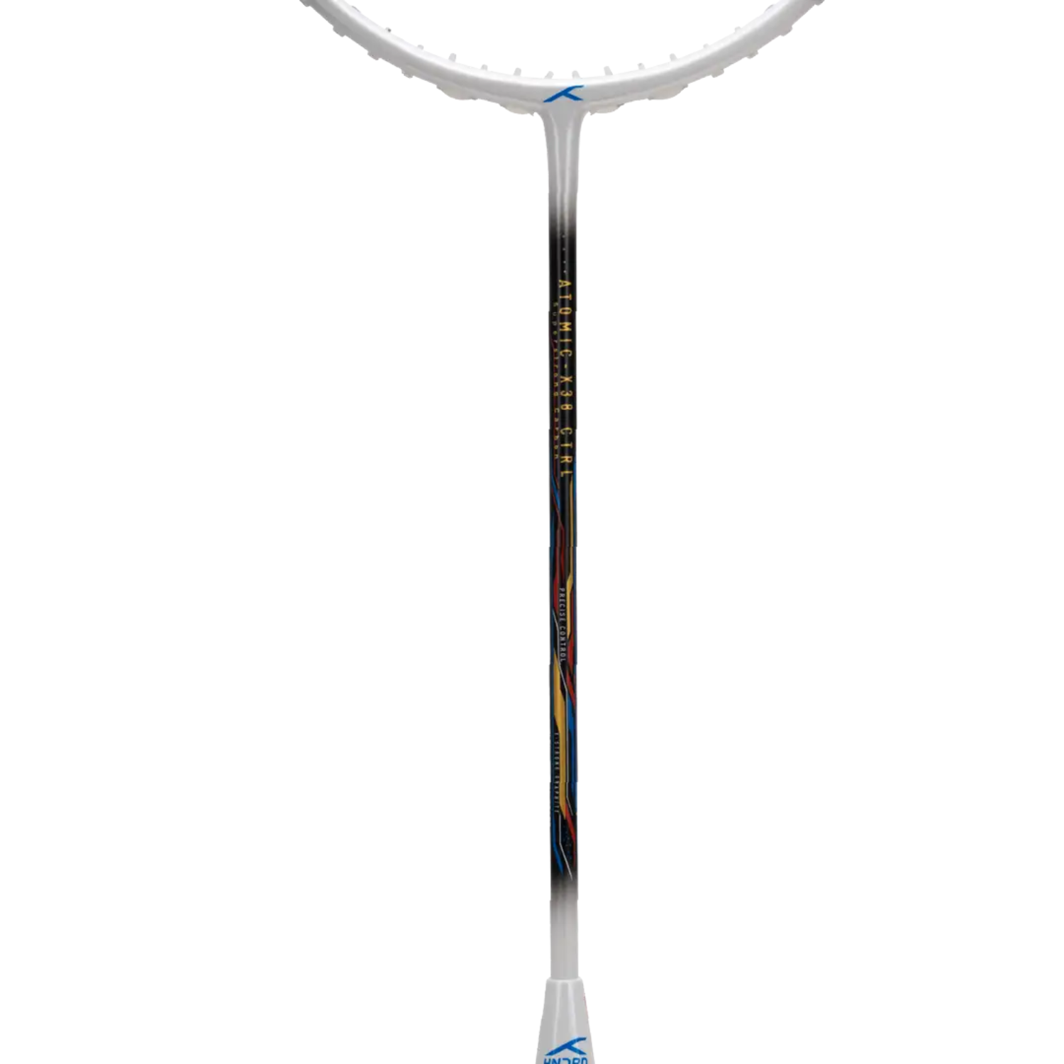 Hundred Atomic X 38 Control Badminton Racket - White/Black Badminton Rackets Hundred