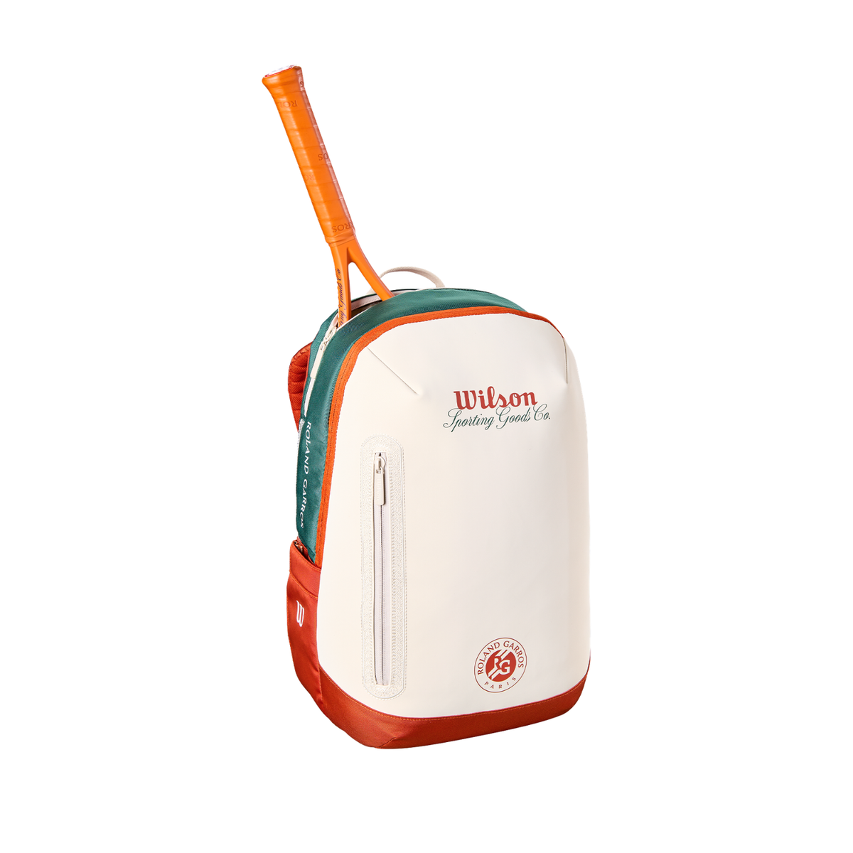 Wilson Roland Garros 2026 Tennis Backpack - Cream/Clay/Green Luggage Wilson