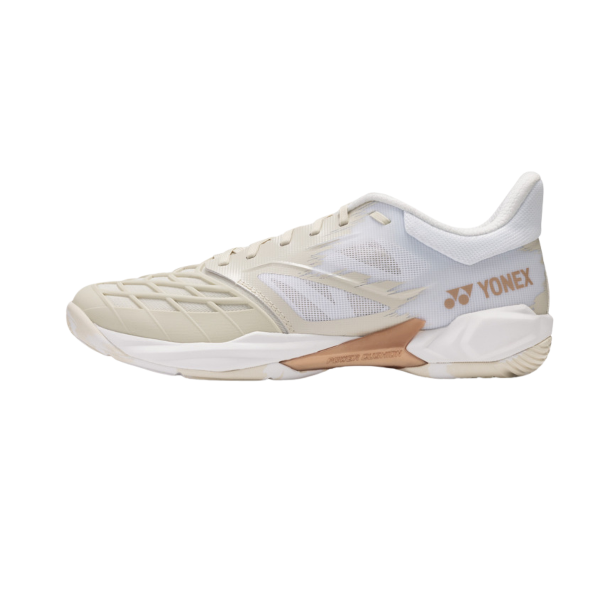 Yonex PC Cascade Drive Badminton Shoe Unisex - Light Beige Light Beige Badminton Shoes Yonex