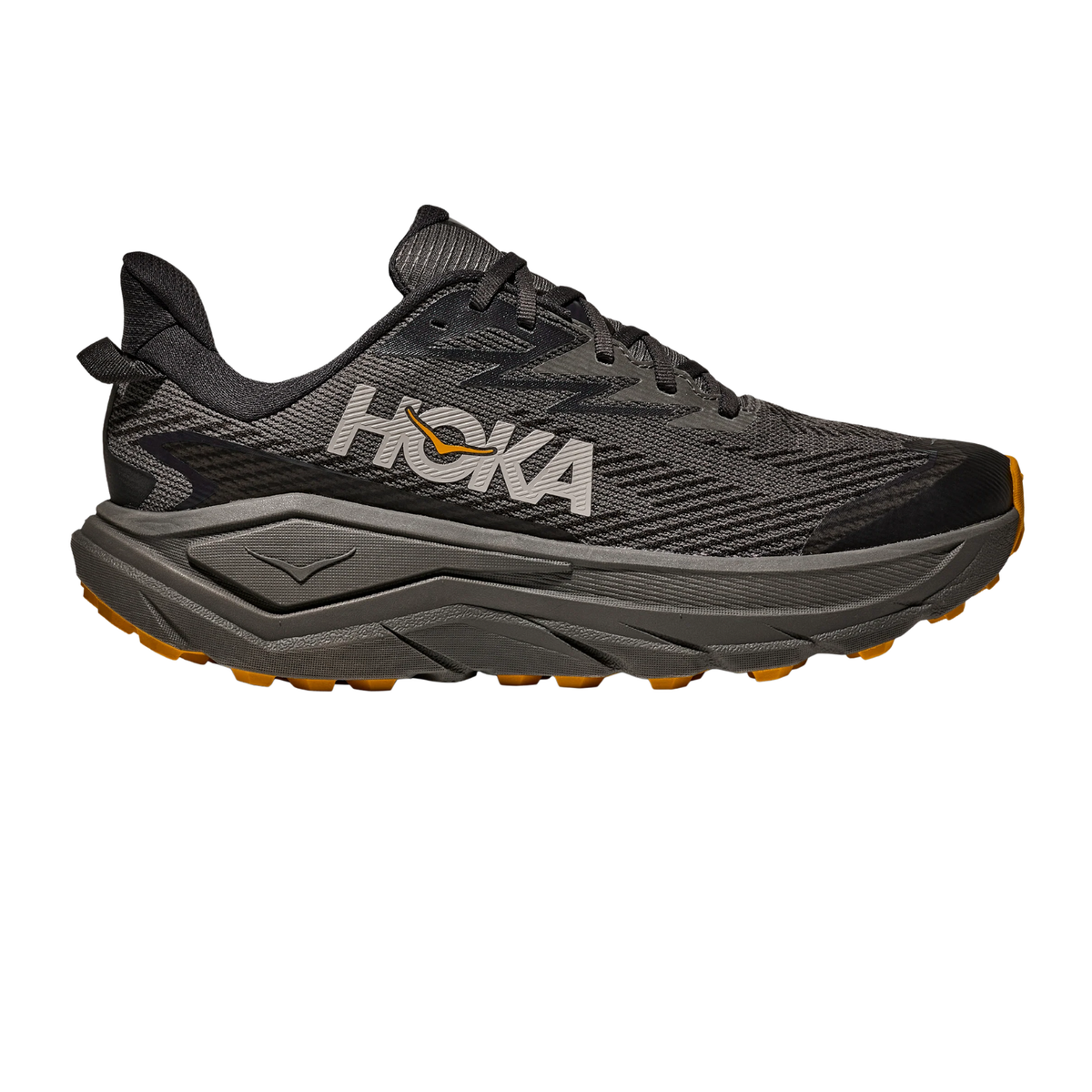 Hoka Challenger 8 GTX Running Shoe Men - Asphalt Grey/ Varsity Yellow Asphalt Grey Varsity Yellow Running Shoes Hoka