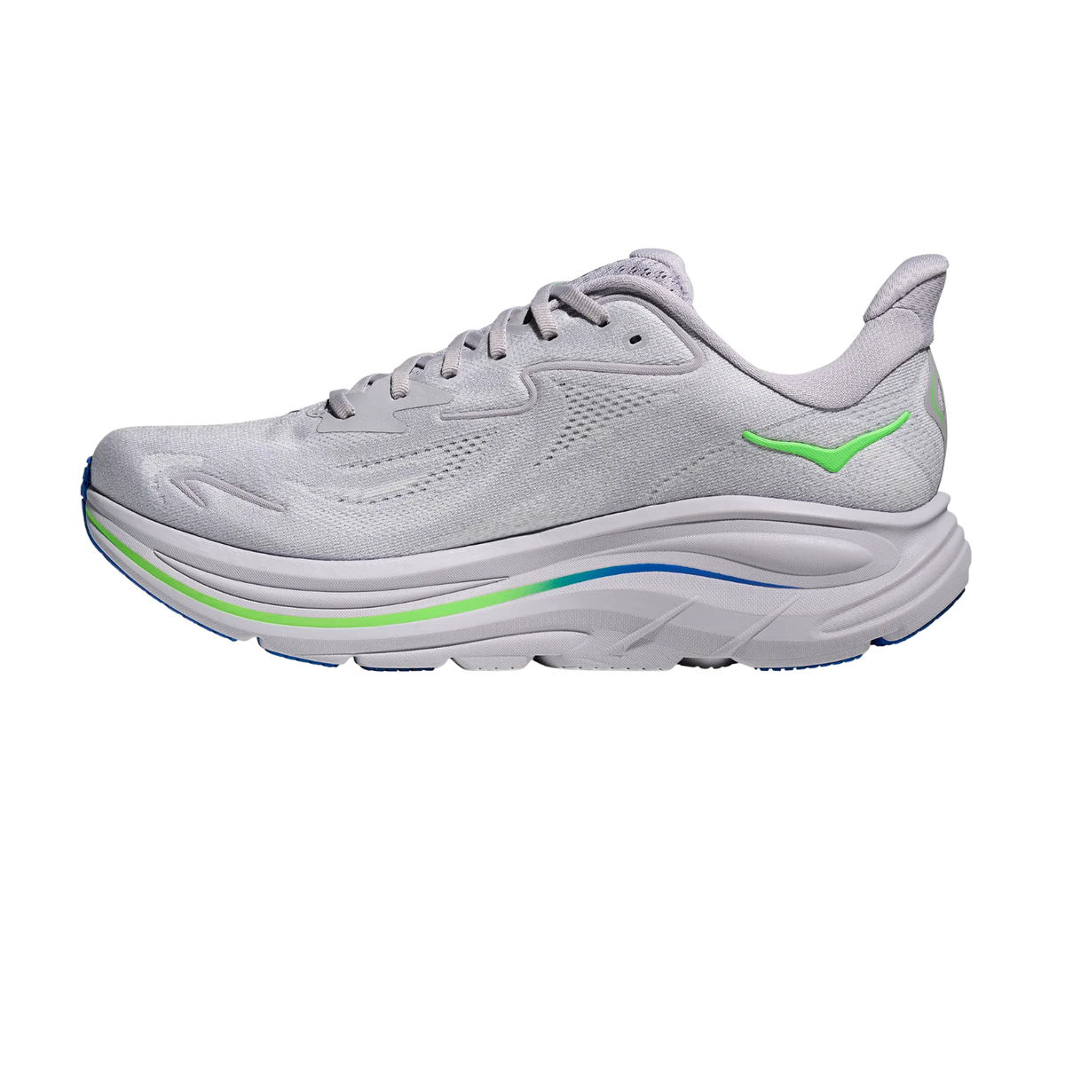 Hoka Clifton 10 Running Shoe Men - Ash Grey/Neon Green Hoka