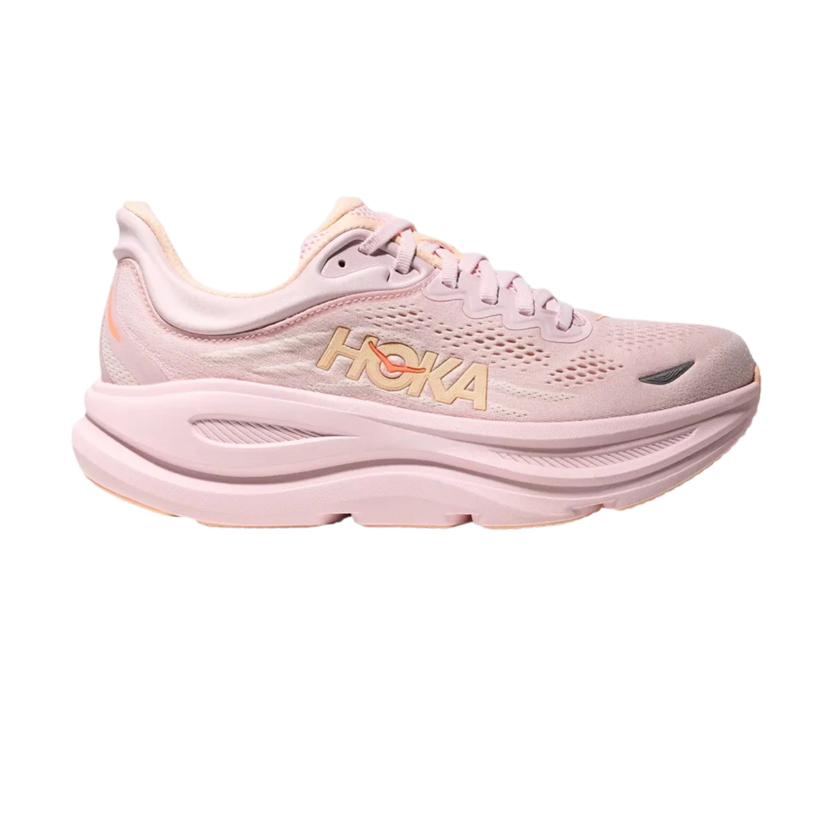Hoka Bondi 9 Running Shoe Women - Lilac Cream/Tangerine Glow Lilac Cream Tangerine Glow Running Shoes Hoka