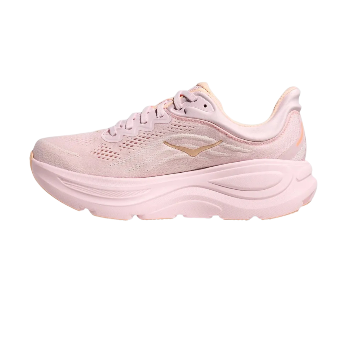 Hoka Bondi 9 Running Shoe Women - Lilac Cream/Tangerine Glow Running Shoes Hoka