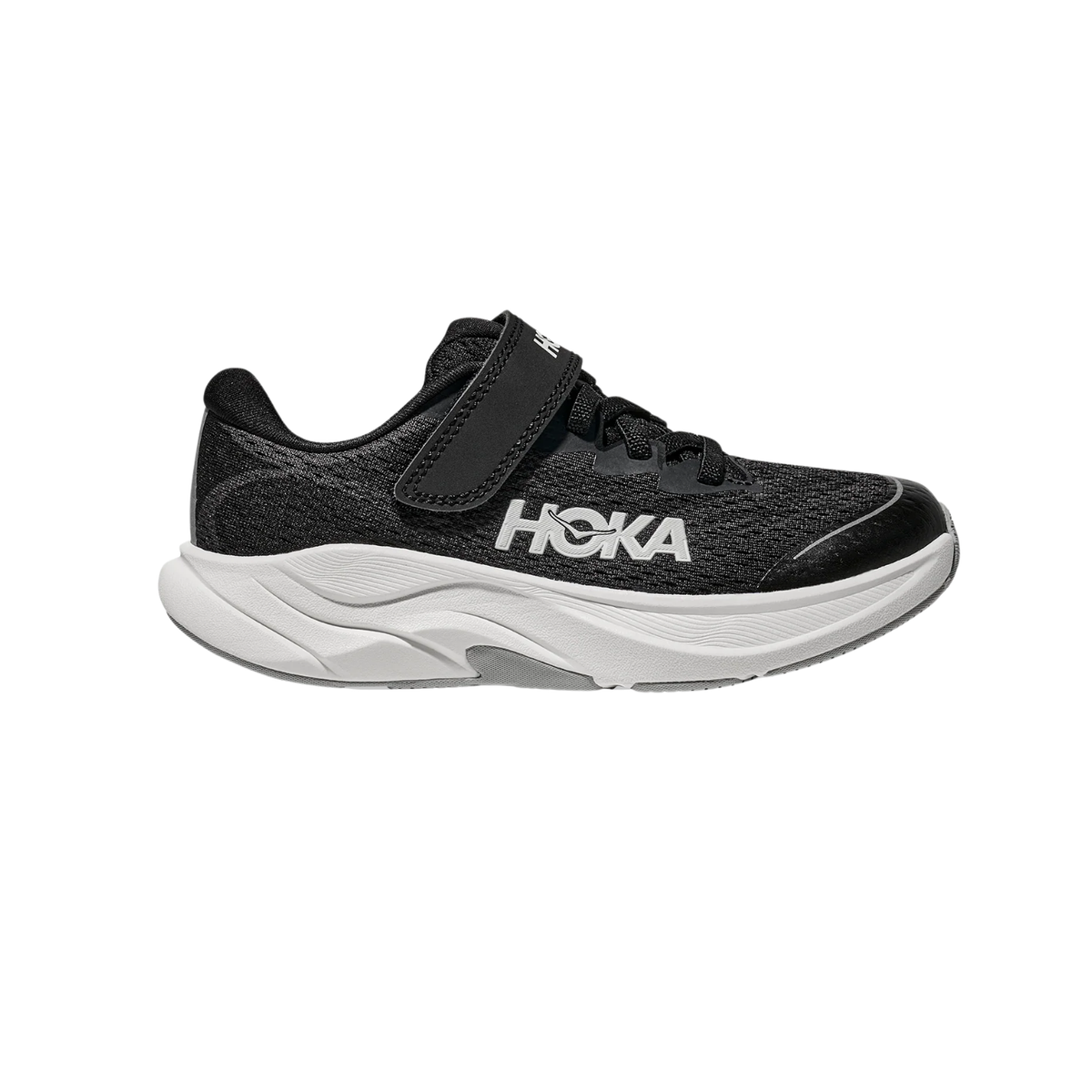 Hoka Rincon 4 Running Shoe Kids - Black/White Black White Running Shoes Hoka