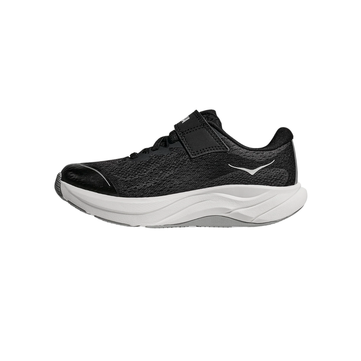 Hoka Rincon 4 Running Shoe Kids - Black/White Running Shoes Hoka