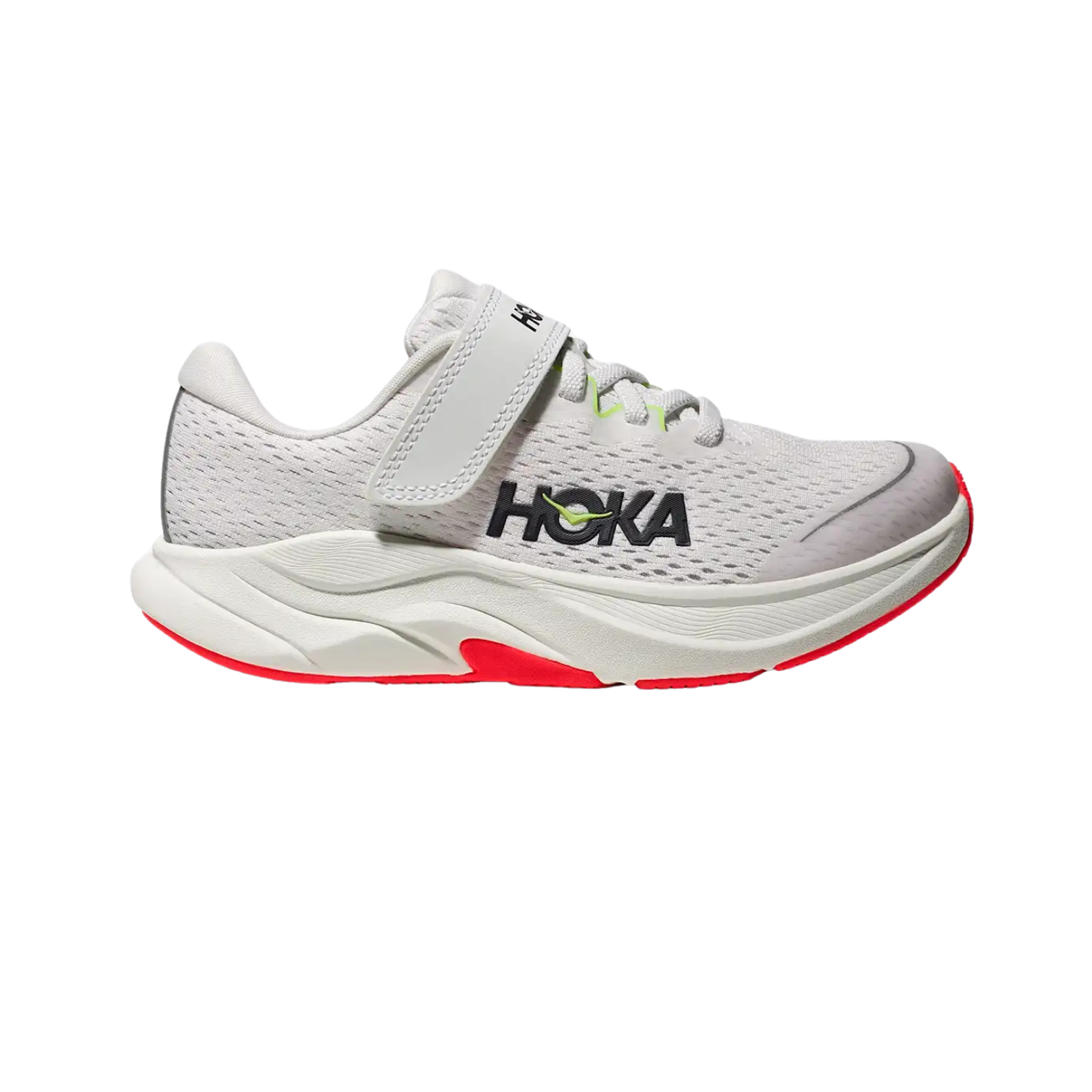 Hoka Rincon 4 Little Kids Shoe - Frost/Neon Yuzu Frost Neon Yuzu Running Shoes Hoka