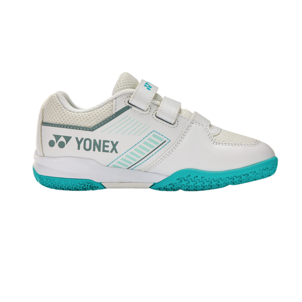 Yonex SHBSF1JBEX PC Strider Flow Badminton Shoe Junior Belt - White/Mint