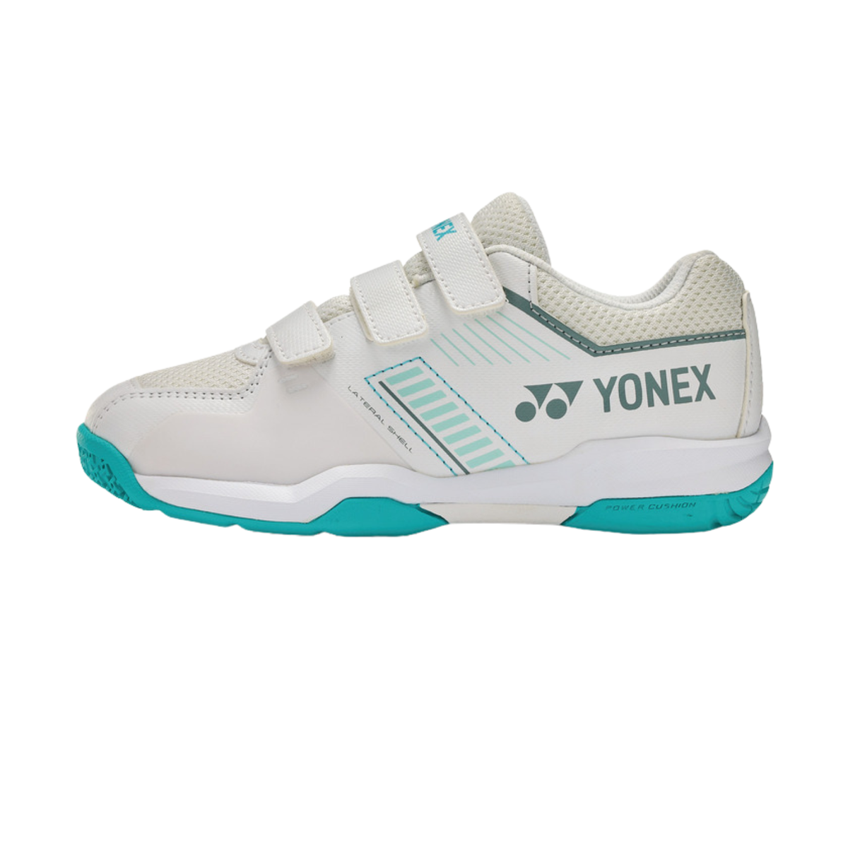 Yonex SHBSF1JBEX PC Strider Flow Badminton Shoe Junior Belt - White/Mint